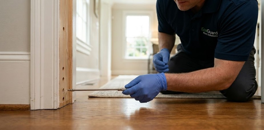Anti Termite Chemical Injection into Wooden Door Frames